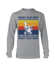 most old men mobility Scooter Long Sleeve Tee tile