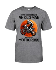 03 hat motocross old man Classic T-Shirt tile