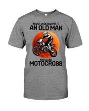 03 hat motocross old man Premium Fit Mens Tee tile