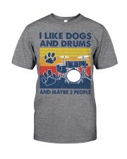 i like drums Classic T-Shirt front