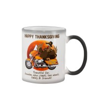 Biker Thanksgiving Color Changing Mug tile