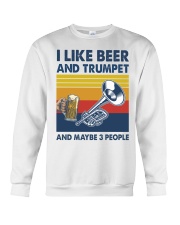 Trumpet I Like Beer Crewneck Sweatshirt tile