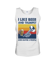 Trumpet I Like Beer Unisex Tank tile