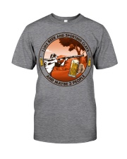 i like beer Sporting clays Classic T-Shirt tile