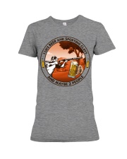 i like beer Sporting clays Premium Fit Ladies Tee tile