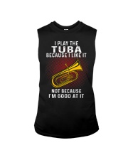i play tuba Sleeveless Tee tile