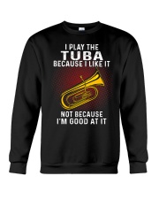 i play tuba Crewneck Sweatshirt tile