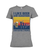 Marathon Like Beer Premium Fit Ladies Tee tile