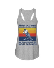 most old men mountain biking Ladies Flowy Tank tile