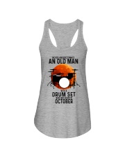 10 drum set never old man Ladies Flowy Tank tile