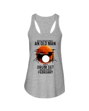 02 drum set never old man Ladies Flowy Tank tile