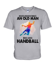 never handball V-Neck T-Shirt tile