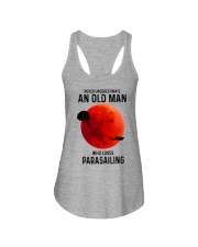 parasailing old man Ladies Flowy Tank tile