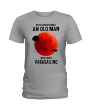parasailing old man Ladies T-Shirt tile