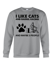 like-cats-Barrel-racing Crewneck Sweatshirt tile
