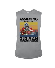 CYCLING ASSUMING OLD MAN Sleeveless Tee tile