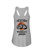 Motorcycle Old Man Never 01 Ladies Flowy Tank tile