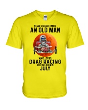 07 dragrc-olm V-Neck T-Shirt tile