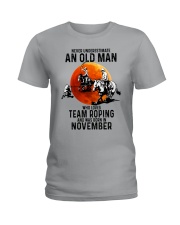 11 Team roping old man Ladies T-Shirt tile