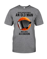 Accordion old man Classic T-Shirt front