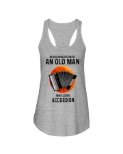 Accordion old man Ladies Flowy Tank tile