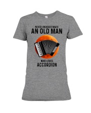 Accordion old man Premium Fit Ladies Tee tile