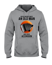 Accordion old man Hooded Sweatshirt tile