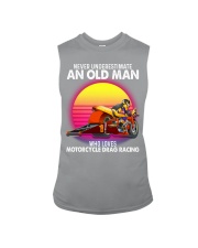 black old motorcycle drag racing Sleeveless Tee tile