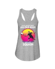 black old squash Ladies Flowy Tank tile