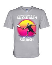 black old squash V-Neck T-Shirt tile
