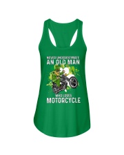 Motorcycle Never Olm St Patrick Ladies Flowy Tank tile