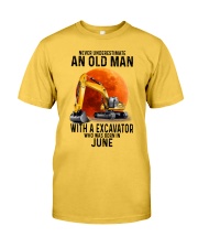 06 excavator old man color Classic T-Shirt front