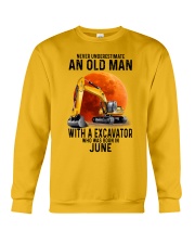 06 excavator old man color Crewneck Sweatshirt tile