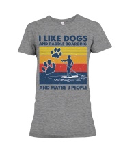 i like paddle boarding Premium Fit Ladies Tee tile