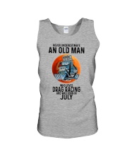 drag racing old man never 07 Unisex Tank tile