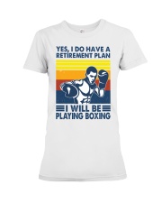 Boxing Retirement Plan Premium Fit Ladies Tee tile
