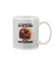 11 hat motocross old man Mug tile