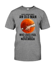 pool old man never 11 Premium Fit Mens Tee tile