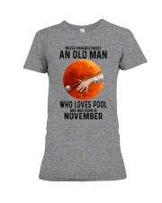 pool old man never 11 Premium Fit Ladies Tee tile