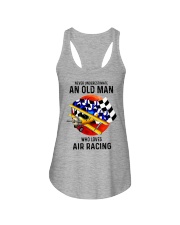 Air racing old man never Ladies Flowy Tank tile