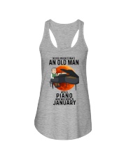 01 piano old mannn never Ladies Flowy Tank tile