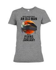 01 piano old mannn never Premium Fit Ladies Tee tile