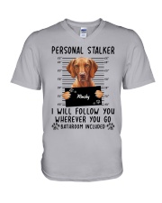 Vizsla Stalker V-Neck T-Shirt tile