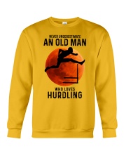 hurdling old mann Crewneck Sweatshirt tile