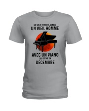12 piano old man france Ladies T-Shirt tile
