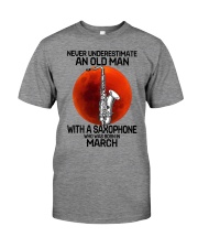 saxophone old man 03 Premium Fit Mens Tee tile