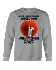 saxophone old man 03 Crewneck Sweatshirt tile