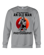 01 hat camera old man Crewneck Sweatshirt tile