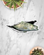 Striped Bass Sticker - Single (Horizontal) aos-sticker-single-horizontal-lifestyle-front-06