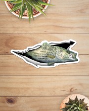 Striped Bass Sticker - Single (Horizontal) aos-sticker-single-horizontal-lifestyle-front-07